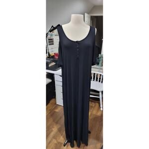 She + Sky Black Cold Shoulder Maxi Dress – Size Medium